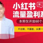 小红书流量盈利系统，不出境，不露脸（第二期急速版），轻松把流量变成米