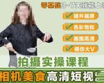 零基础3-7天就能快速上手宋大大-相机美食高清短视频教学，，灵活运用单反或者微单拍摄美食短视频