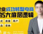 企业转型电商的5大底层逻辑，从模式、数据、用户、产品、营销5大板块，助你高效转型电商赛道