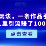 城市周边游玩法，一条作品引流80+，有人靠引流赚了100W【揭秘】