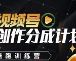 视频号创作分成计划陪跑训练营，手把手教会你如何制作视频，细水长流型项目