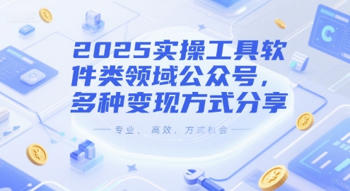 2025实操工具软件类领域公众号，多种变现方式分享[/erphpdown]