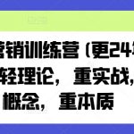 老A营销训练营(更25年8月)，轻理论，重实战，轻概念，重本质