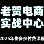 老贺电商2025年拼多多付费课程，用通俗易懂的方法告诉你多多怎么玩