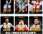 体坛人物解说全流程实战教学，爆款解说文案讲解，体育热门赛事精选