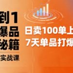 抖音小店爆品打造与矩阵裂变实战课，从0到1掌握爆品运营秘籍