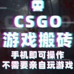 CSGO游戏挂G捡漏，单日扫货5张+，年底小高峰上车可吃肉，手机即可操作，兼职副业创业网创【揭秘】
