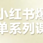 小红书爆单系列课，聚焦小红书电商全链路增长