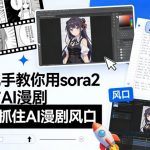 手把手教你用sora2制作AI漫剧，助你抓住AI漫剧风口