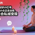 新手友好小红书小众正念治愈，玩法简单，可结合私域变现