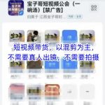 宝子哥头部团队短视频带货，以混剪为主，不需要真人出镜，不需要拍摄【更新11月】