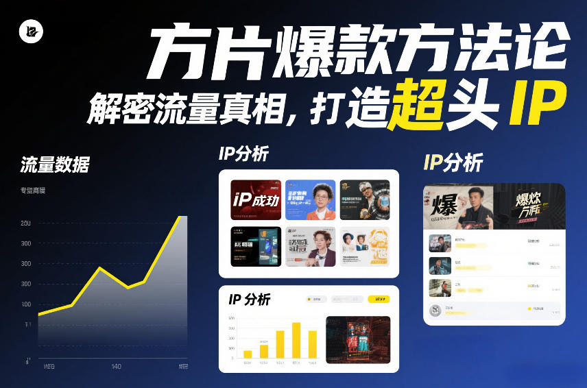 方片爆款方法论，解密流量真相，打造超头IP