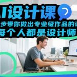 AI设计课，一步步带你做出专业级作品的课程，让每个人都是设计师
