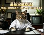 最新宝藏赛道！猫咪还原经典港片，涨粉飞快，新手简单上手