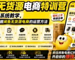 闲鱼无货源电商特训营，从0到1系统教学，帮你完整掌握闲鱼无货源电商的运营方法