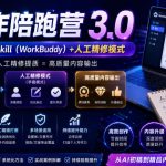 AI写作陪跑营3.0，Ai智能体创建写作skill（workbuddy）+人工手写模式（手搓模式），去除AI痕迹（头条号、公众号、百家号）